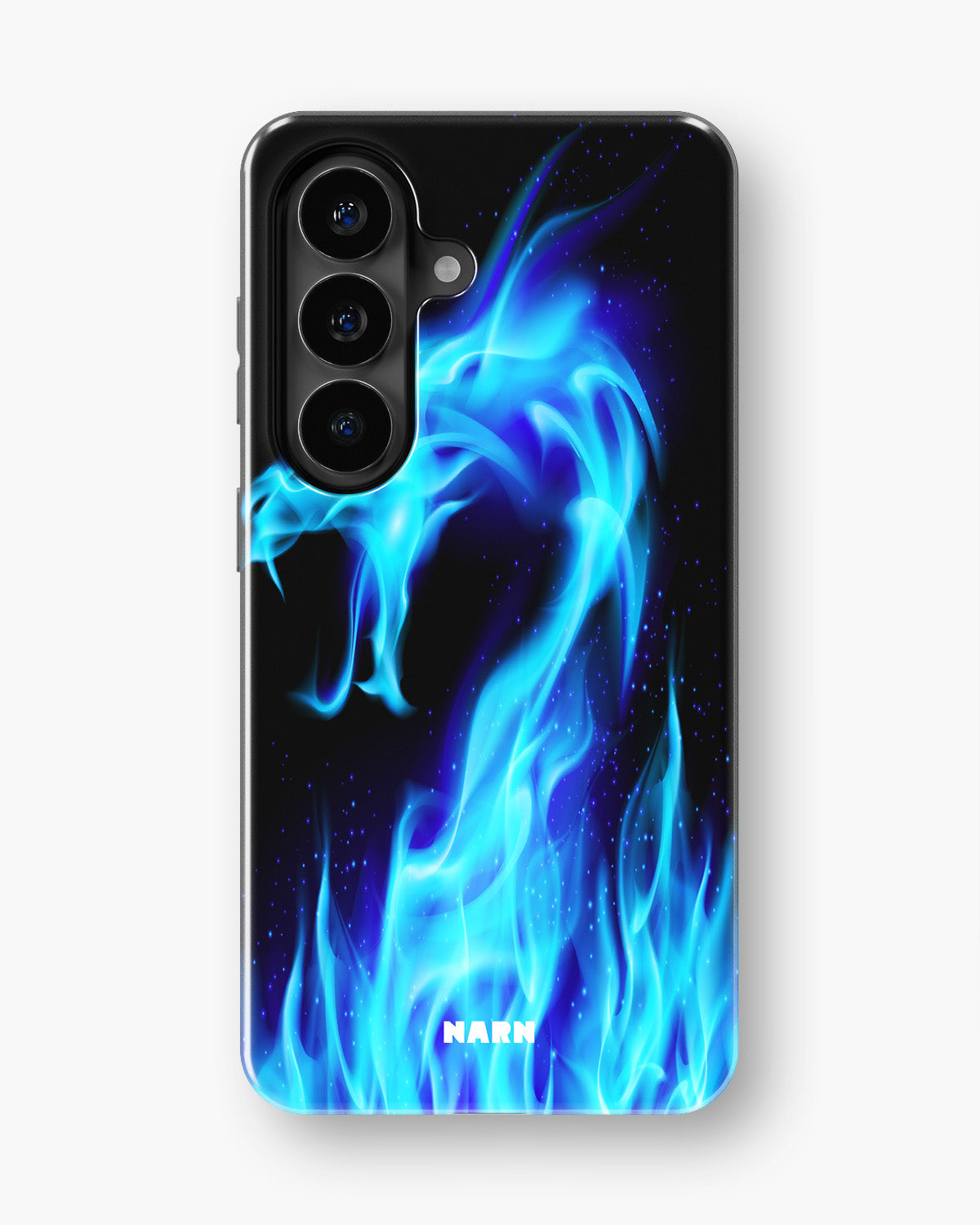 Samsung Galaxy A57 Tough Case – Blue Flames Dragon - View 1