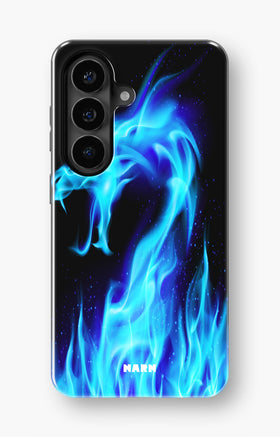 Samsung Galaxy A57 Tough Case – Blue Flames Dragon - View 1