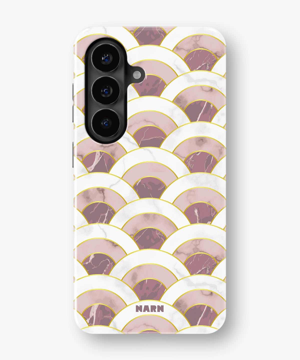 Samsung Galaxy A57 Tough Case – Pink Marble Waves - View 1