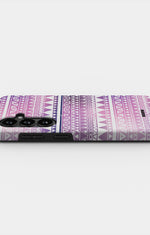Samsung Galaxy A57 Tough Case – Purple Aztec - View 2
