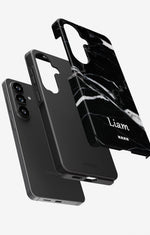Samsung Galaxy A57 Tough Case – Custom - Black Marble - View 3