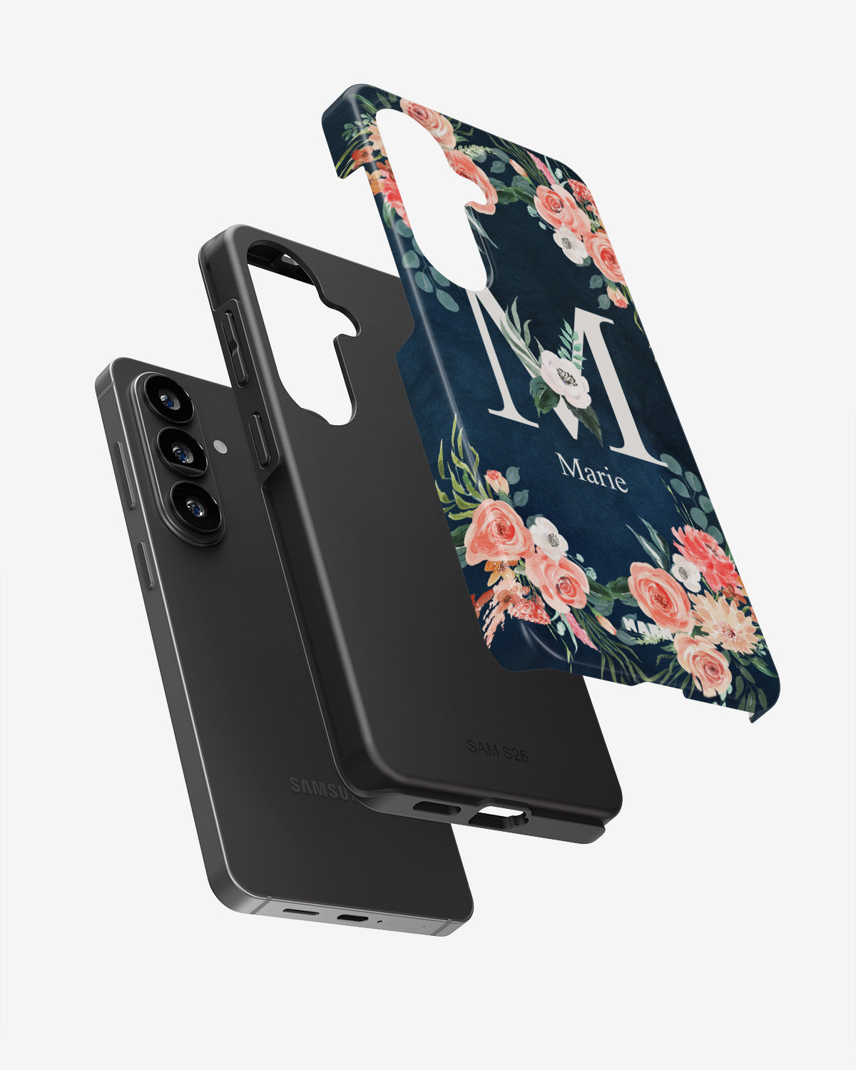 Samsung Galaxy A57 Tough Case – Custom - Floral - View 3