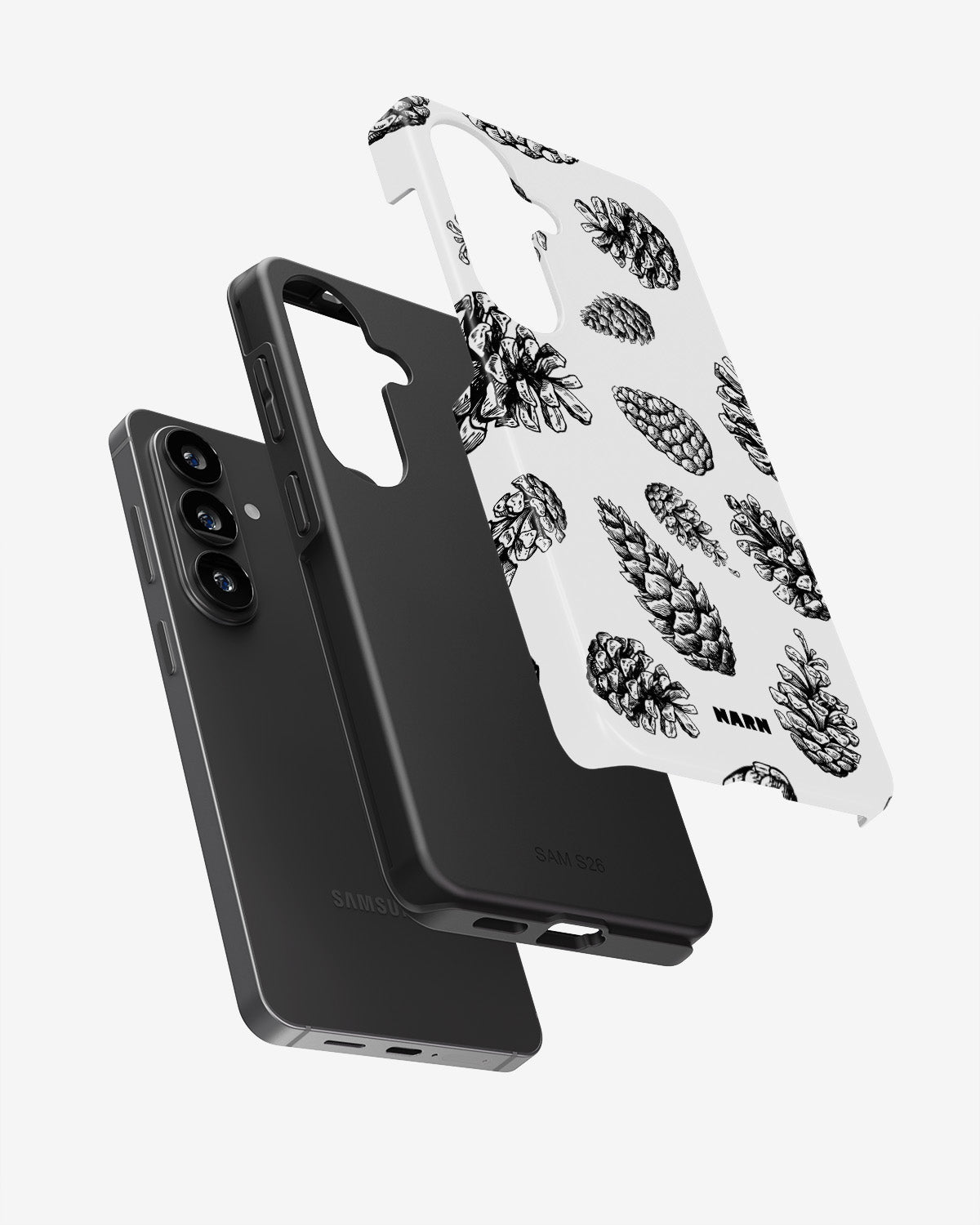 Samsung Galaxy A57 Tough Case – Pine Cones - View 3