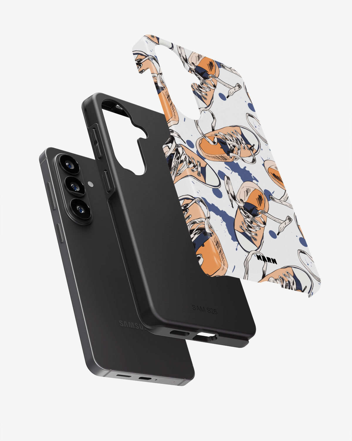 Samsung Galaxy A57 Tough Case – Apricot Sneakers - View 3