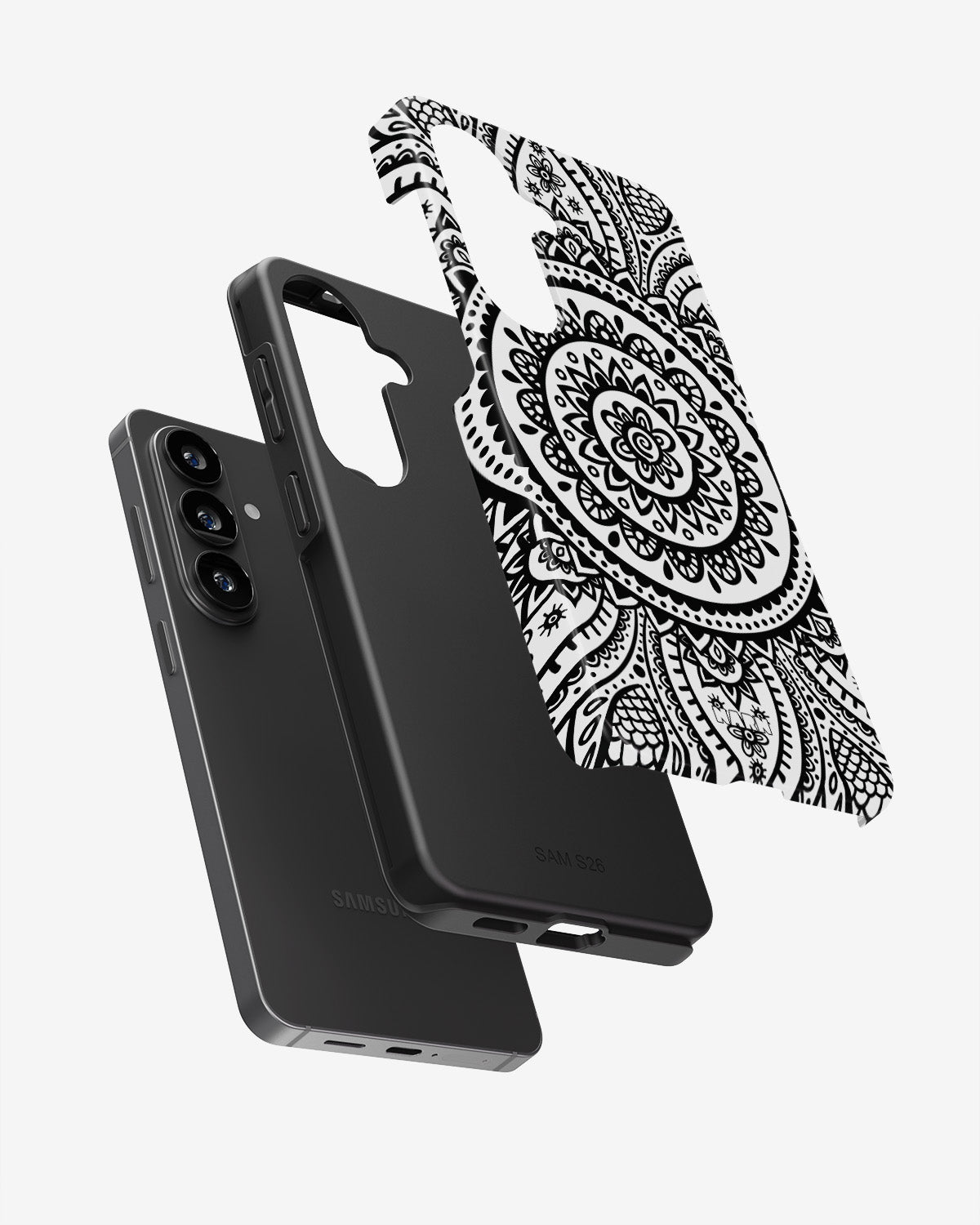 Samsung Galaxy A57 Tough Case – Henna Mandala - View 3