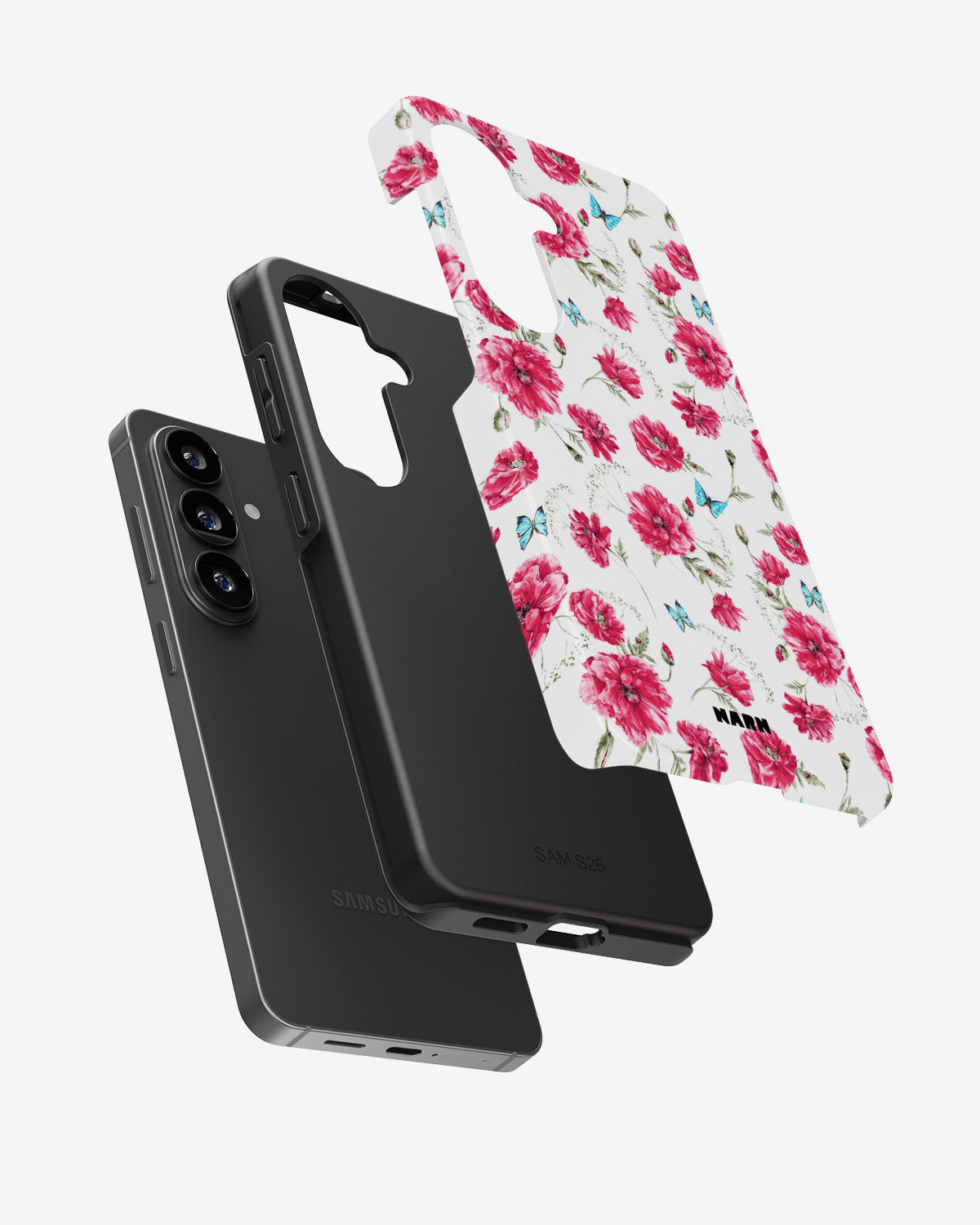 Samsung Galaxy A57 Tough Case – Poppies in Bloom - View 3