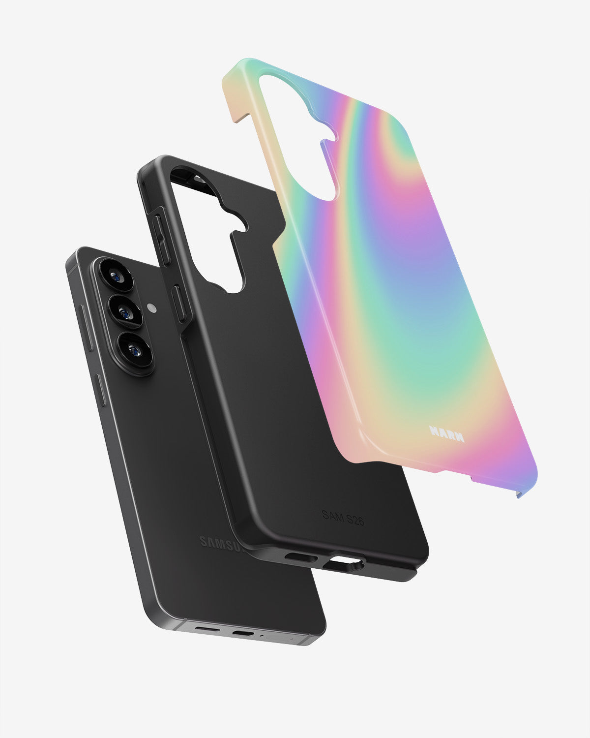 Samsung Galaxy A57 Tough Case – Rainbow Haze - View 3