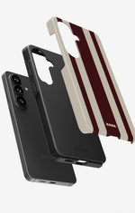 Samsung Galaxy A57 Tough Case – Bordeaux Stripe - View 3