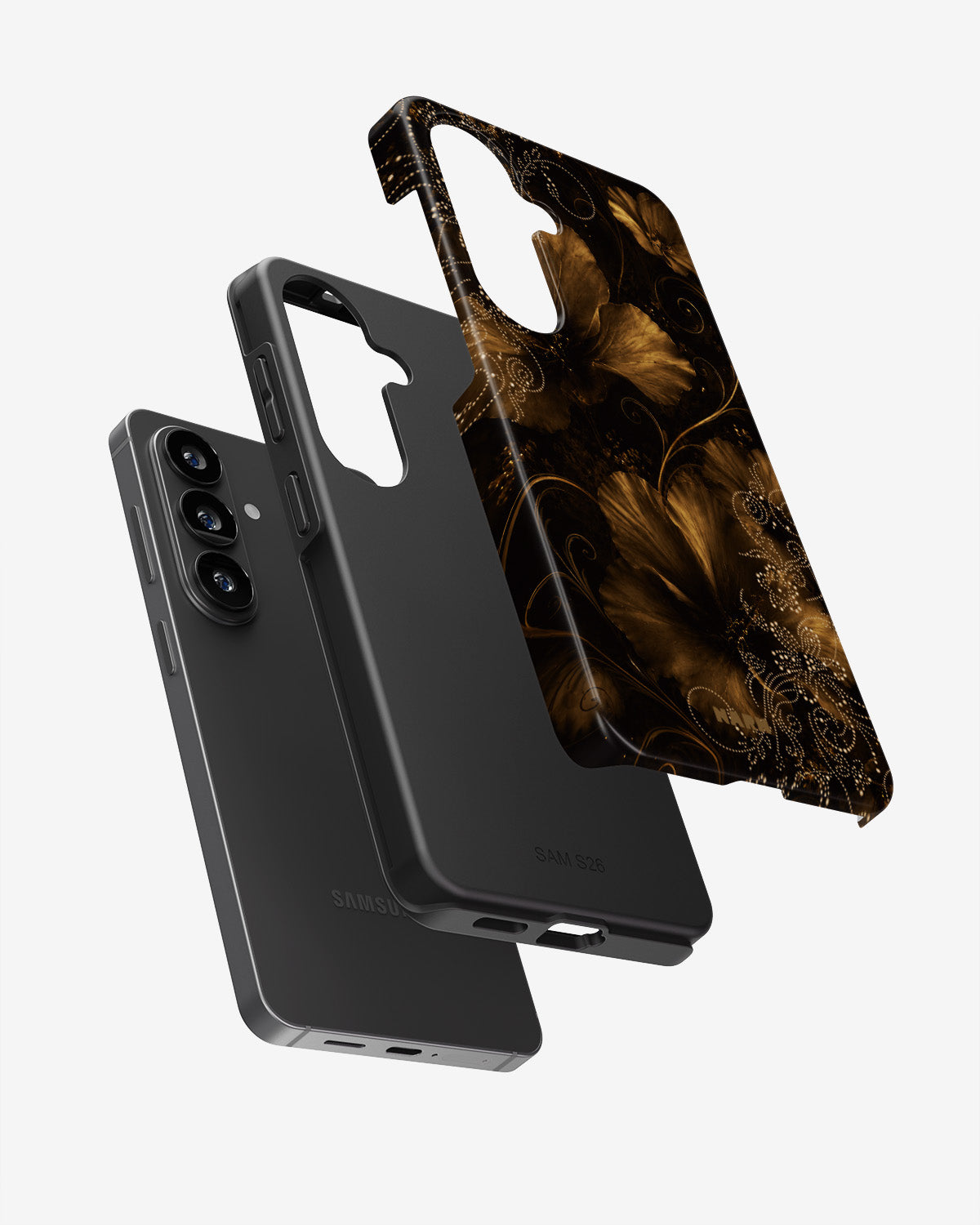 Samsung Galaxy A57 Tough Case – Bloom Noir - View 3