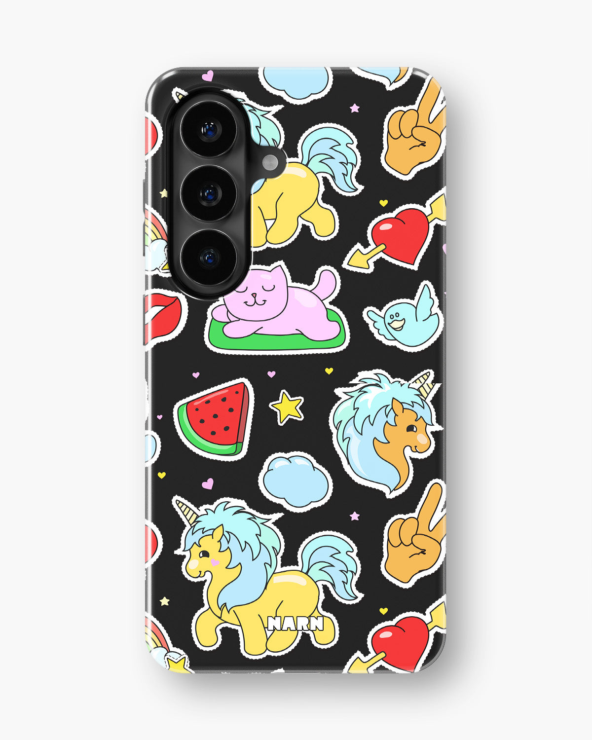 Samsung Galaxy A37 Tough Case – Cute Stickers - View 1