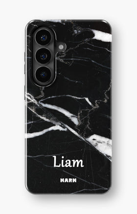 Samsung Galaxy A37 Tough Case – Custom - Black Marble - View 1