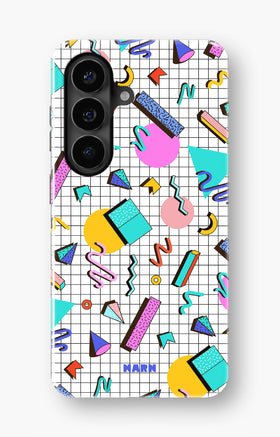 Samsung Galaxy A37 Tough Case – 80s Memphis - View 1