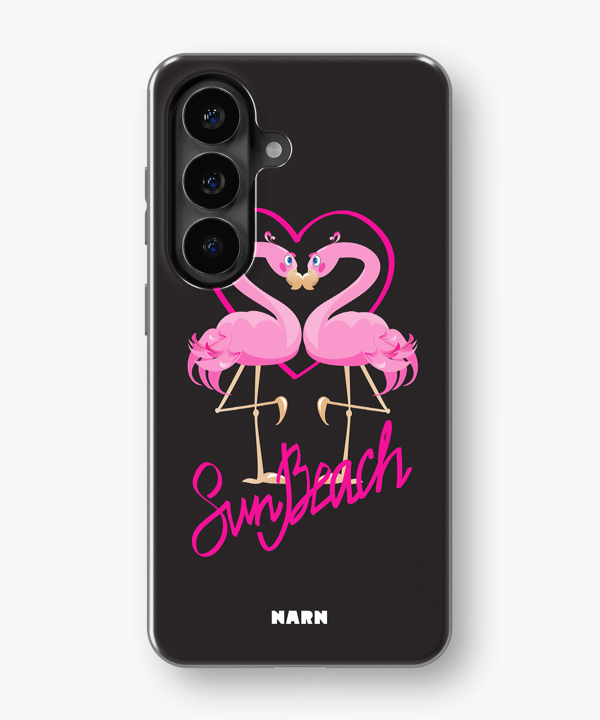 Samsung Galaxy A37 Tough Case – Beach Flamingo - View 1