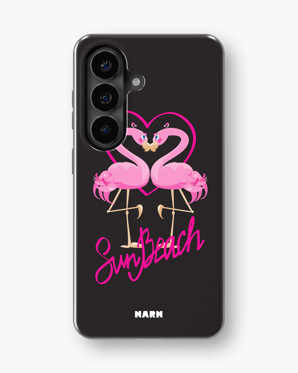 Samsung Galaxy A37 Tough Case – Beach Flamingo - View 1