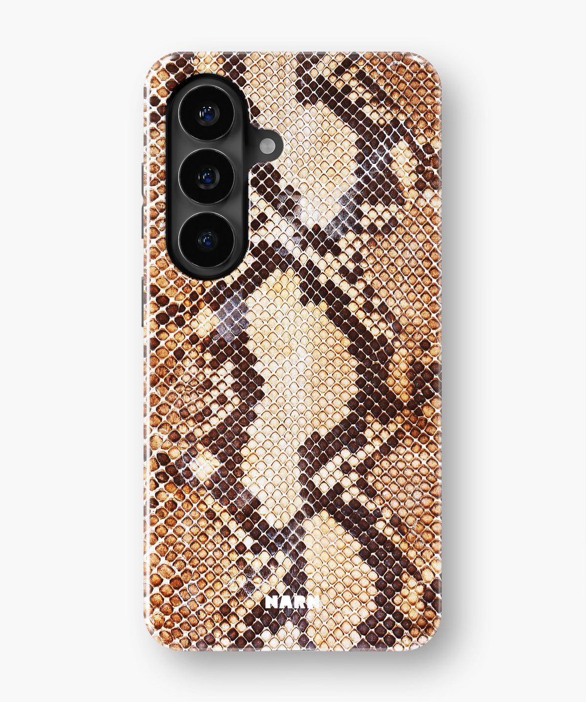 Samsung Galaxy A37 Tough Case – Brown Snakeskin - View 1