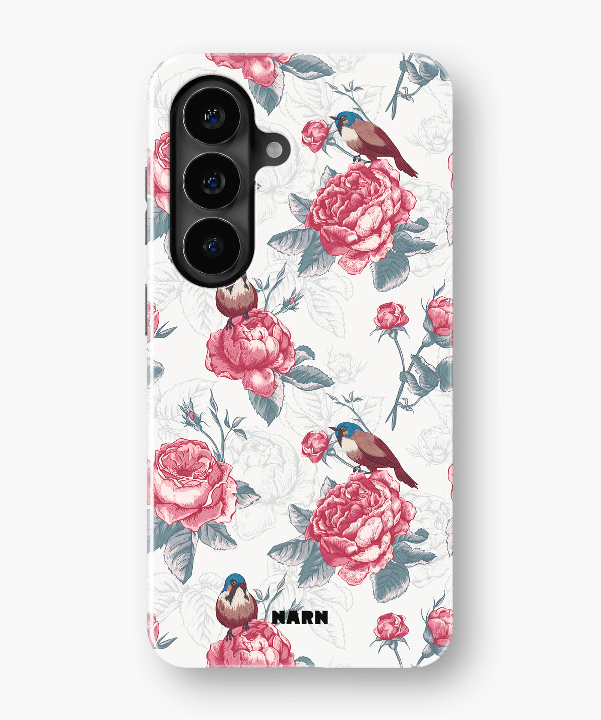 Samsung Galaxy A37 Tough Case – Birds Among Roses - View 1