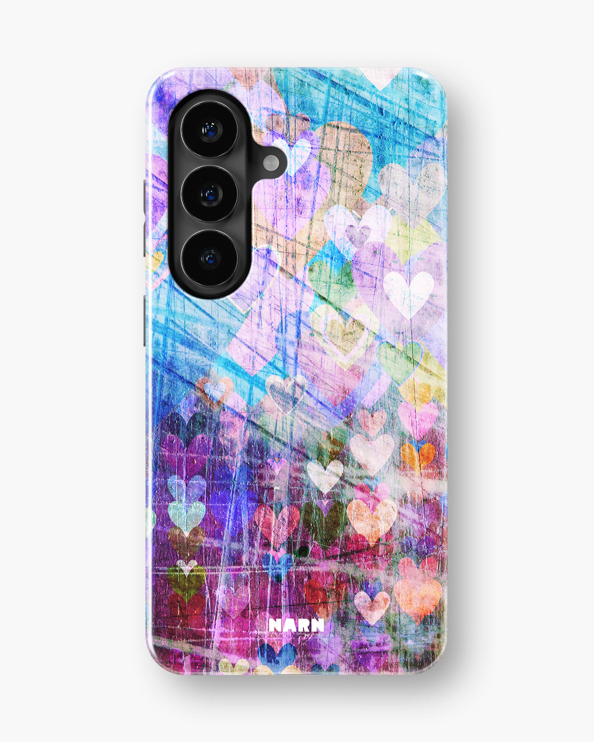 Samsung Galaxy A37 Tough Case – Purple Hearts - View 1