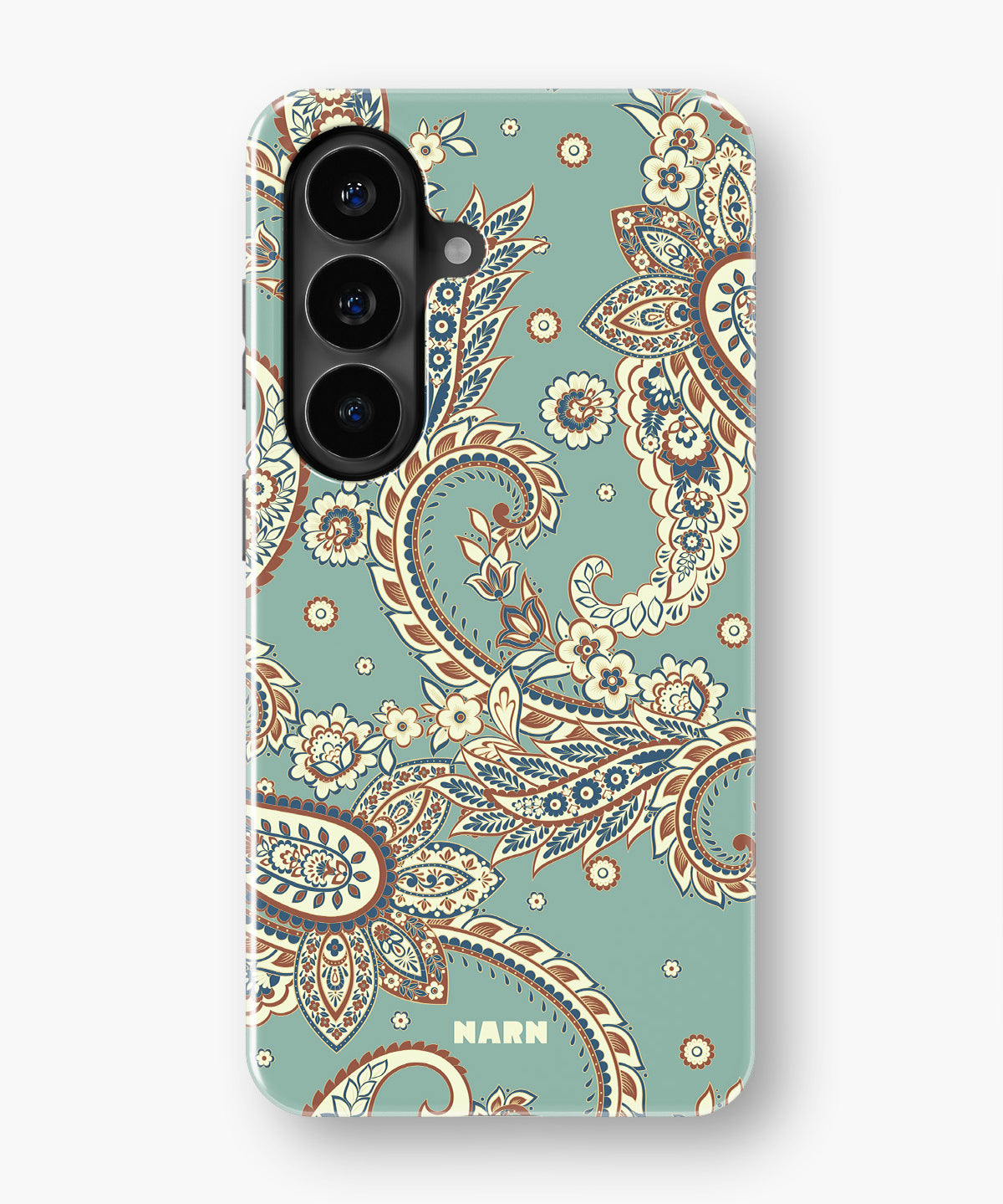 Samsung Galaxy A37 Tough Case – Paisley Green - View 1