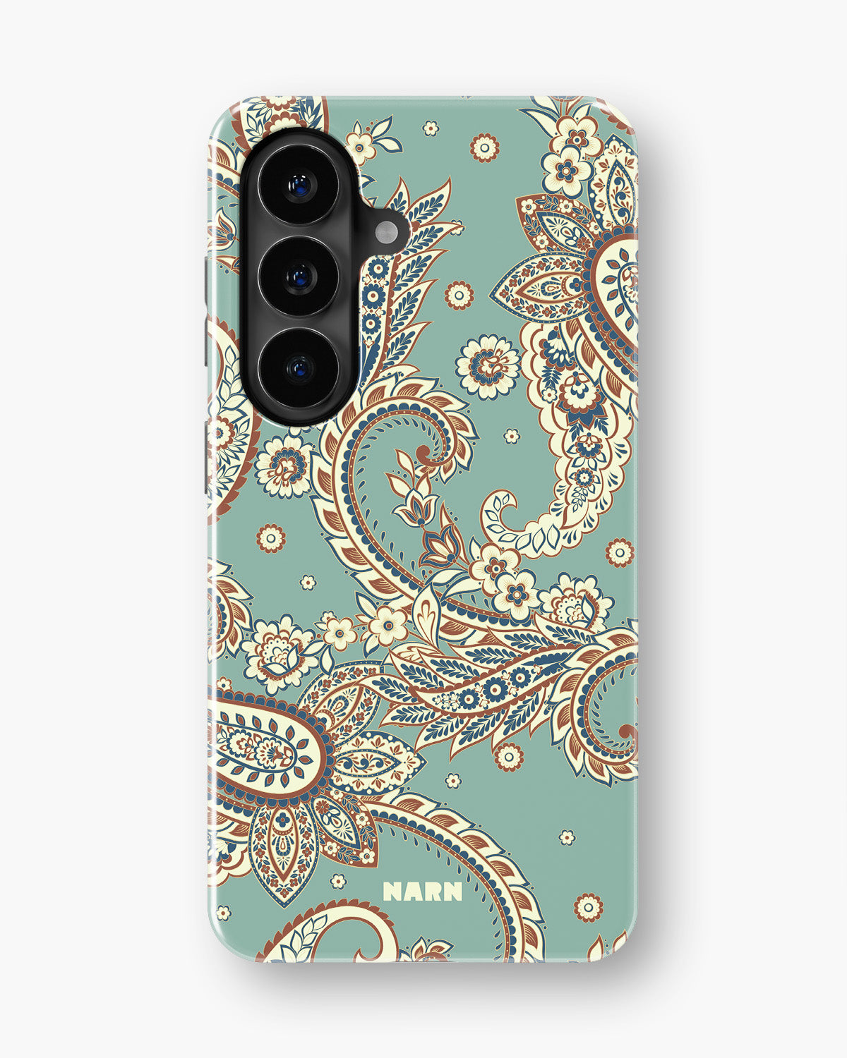 Samsung Galaxy A37 Tough Case – Paisley Green - View 1