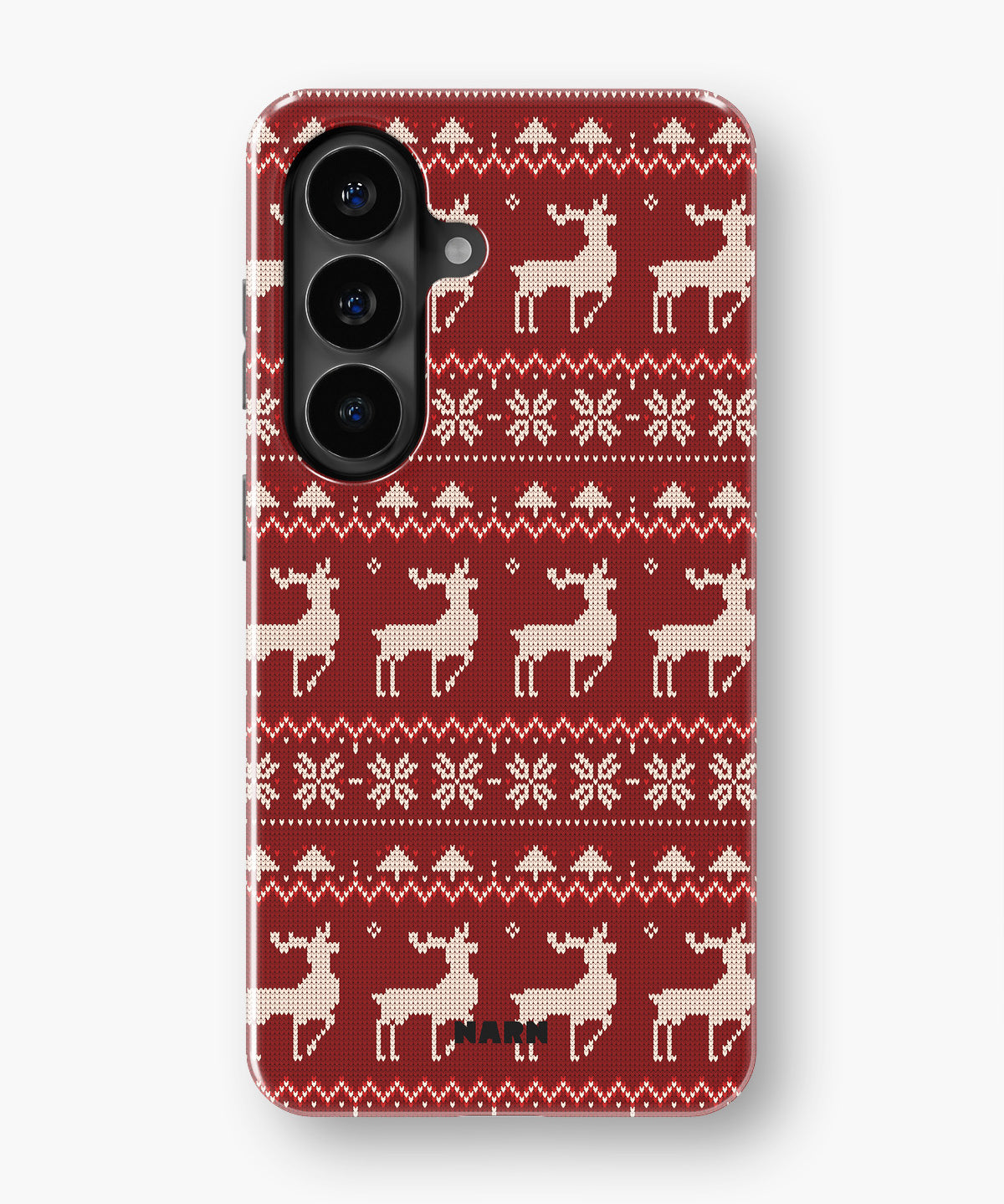 Samsung Galaxy A37 Tough Case – Reindeer Knit - View 1
