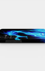 Samsung Galaxy A37 Tough Case – Blue Flames Dragon - View 2