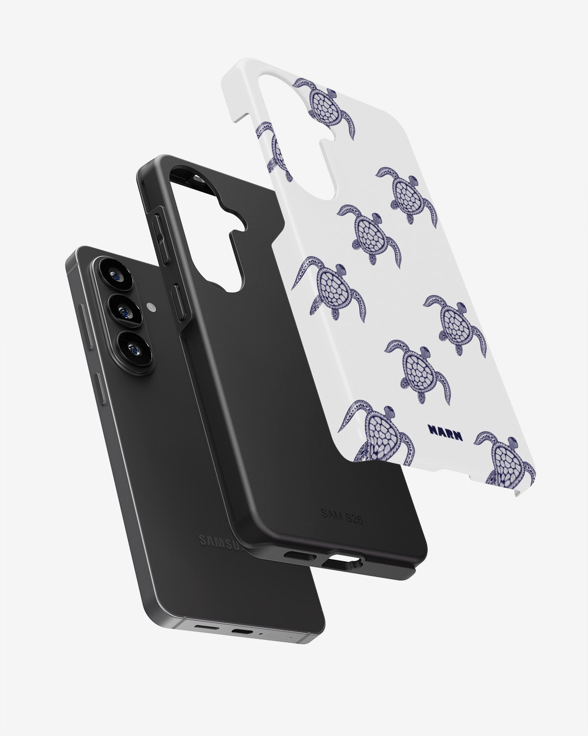 Samsung Galaxy A37 Tough Case – Blue Turtles - View 3
