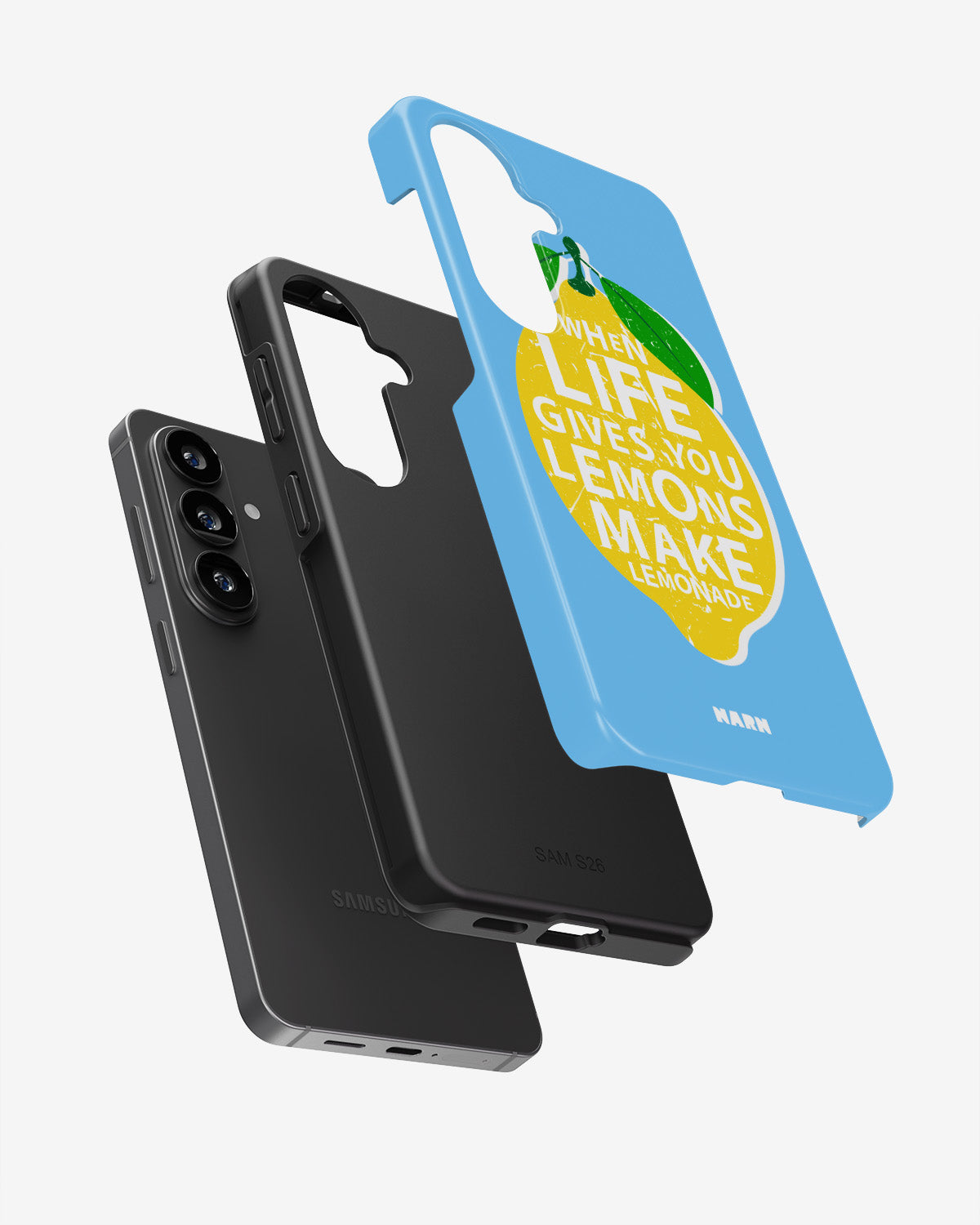 Samsung Galaxy A37 Tough Case – Lemon Quote - View 3