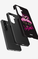 Samsung Galaxy A37 Tough Case – Beach Flamingo - View 3