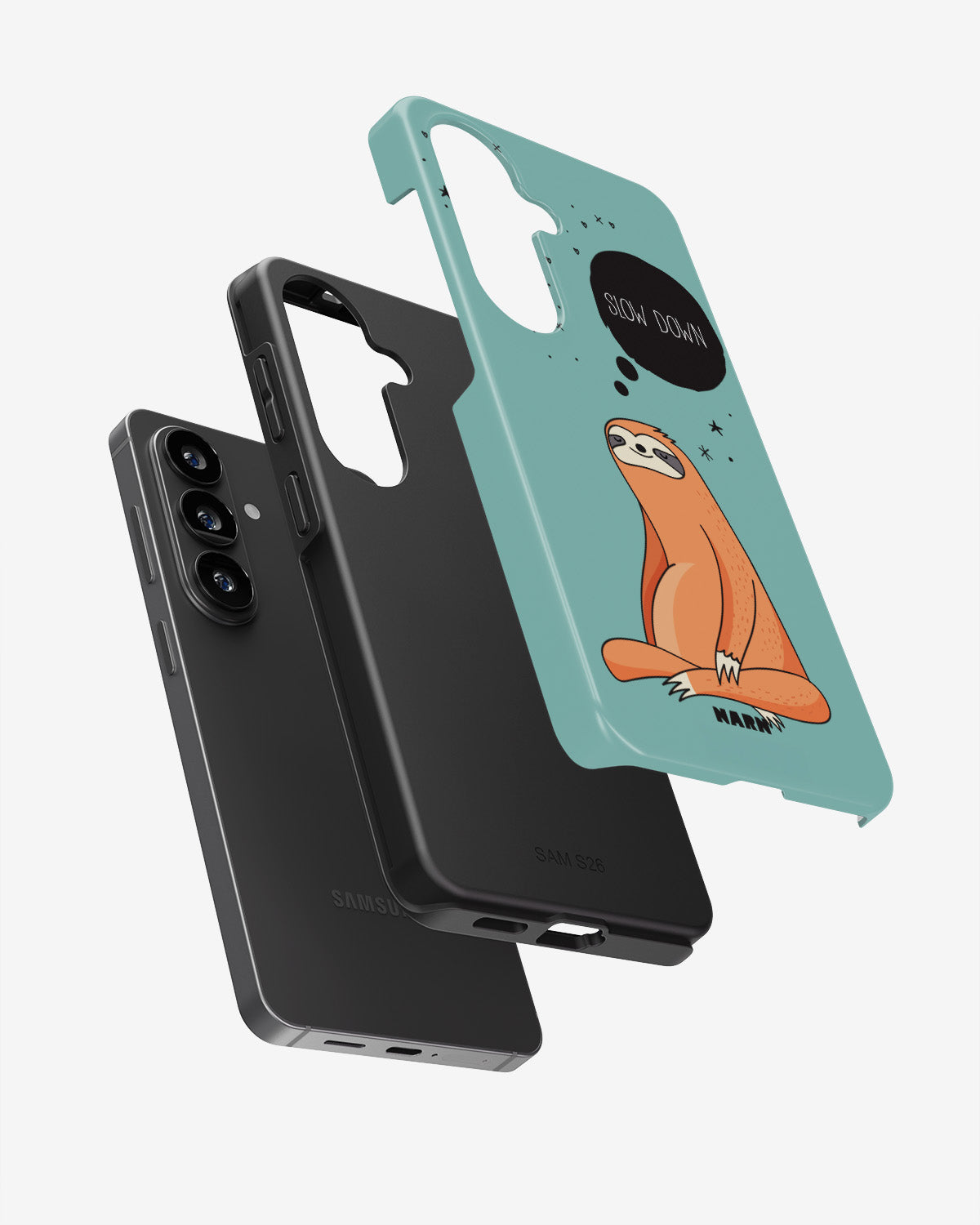 Samsung Galaxy A37 Tough Case – Slow Down Sloth - View 3