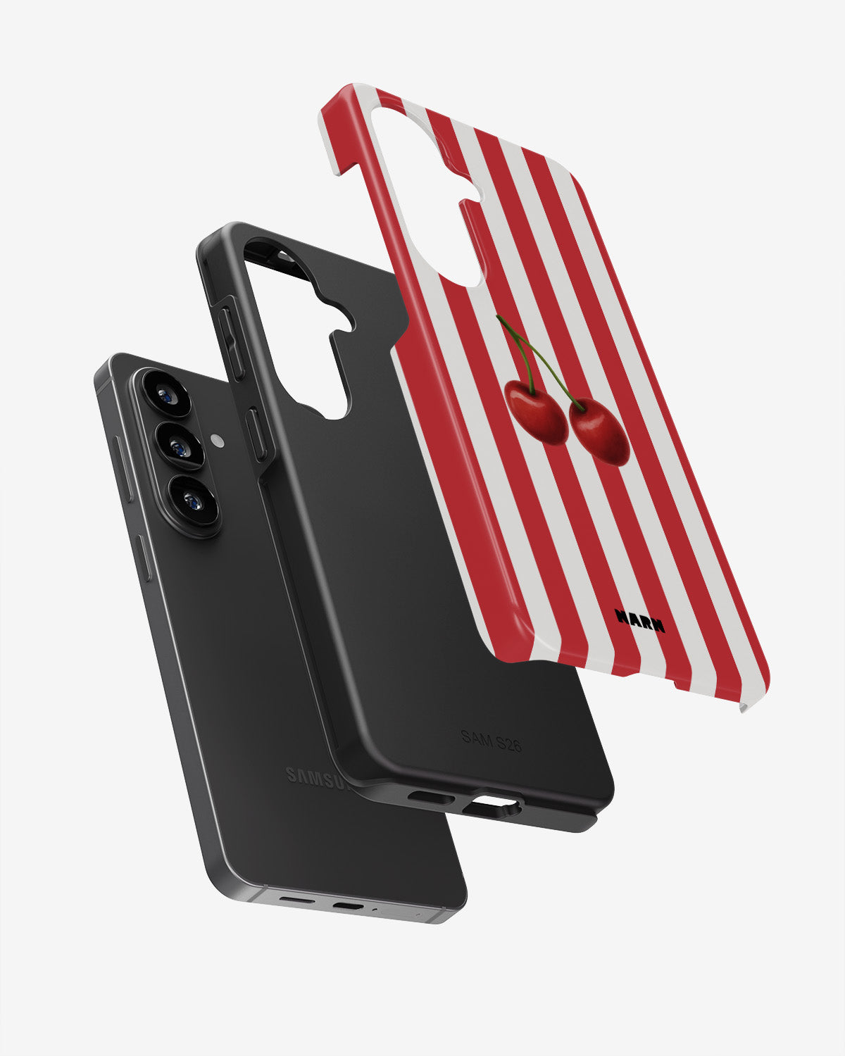 Samsung Galaxy A37 Tough Case – Cherry Stripes - View 3