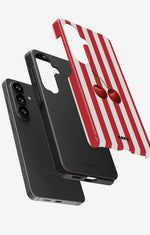 Samsung Galaxy A37 Tough Case – Cherry Stripes - View 3