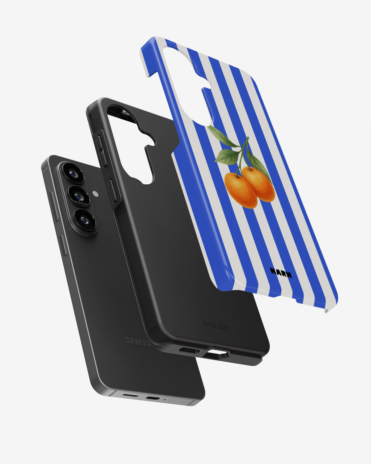 Samsung Galaxy A37 Tough Case – Orange Stripes - View 3