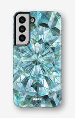 Samsung Galaxy S21 FE Tough Case – Green Crystals - View 1