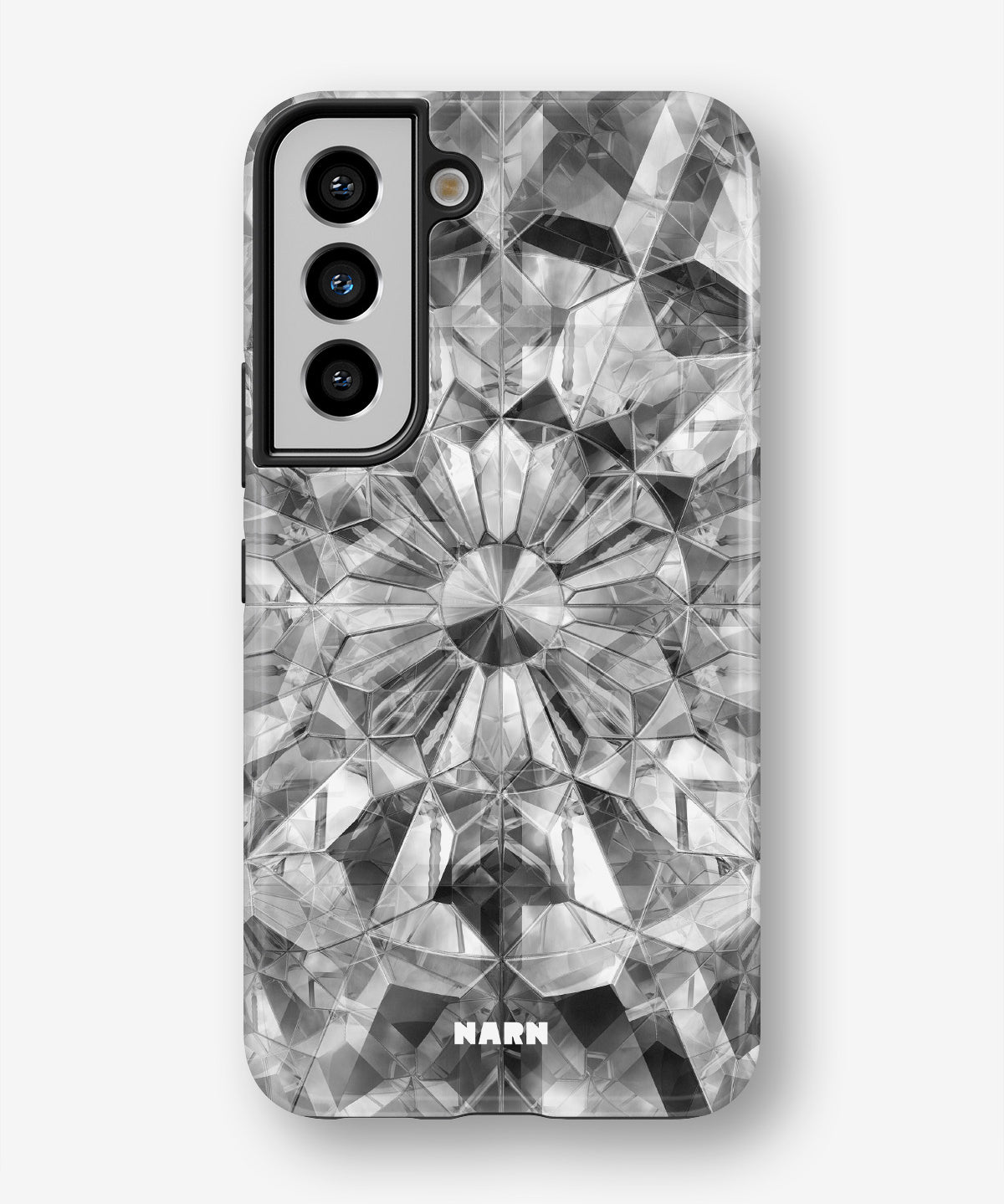 Samsung Galaxy S21 FE Tough Case – Grey Crystals - View 1