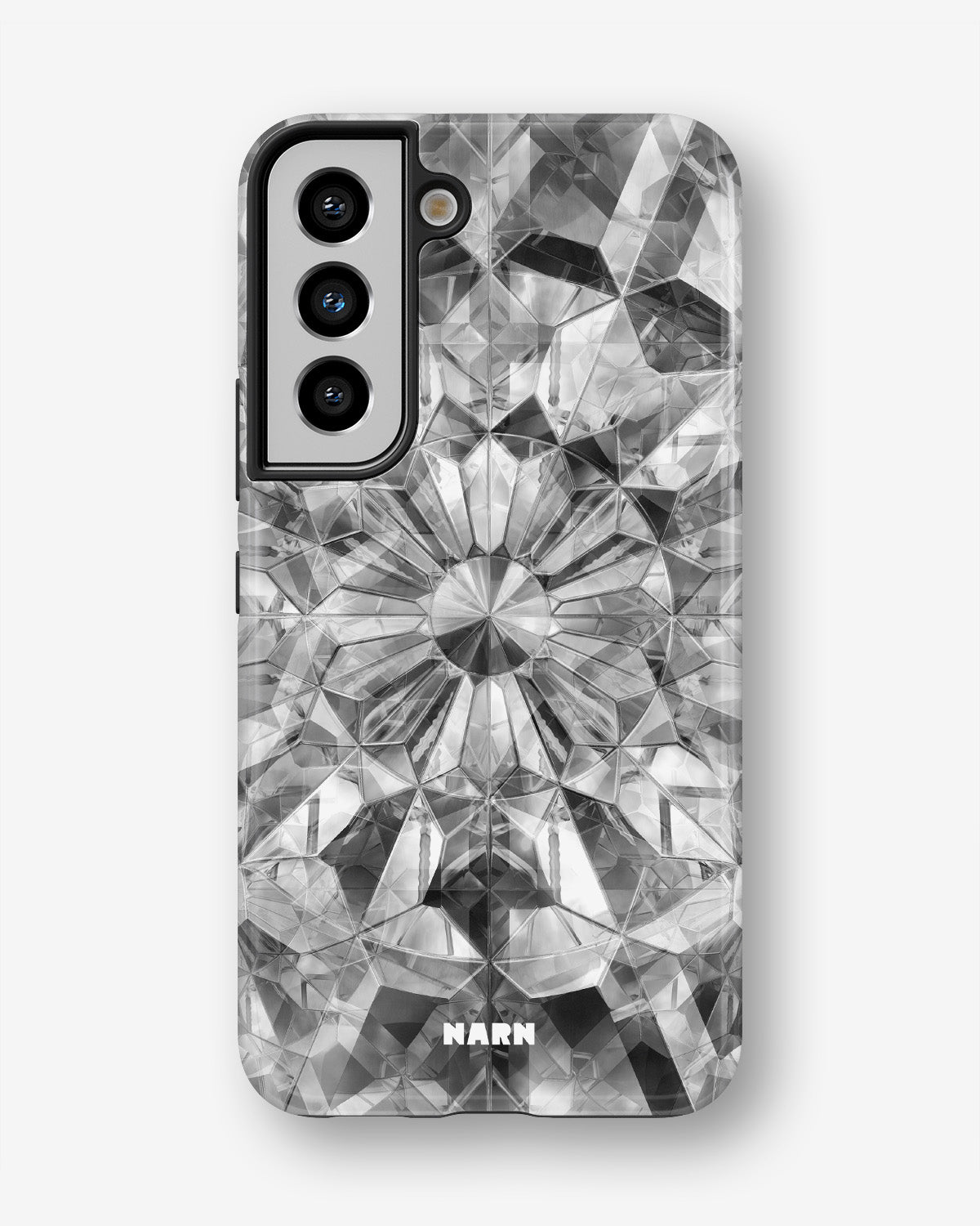 Samsung Galaxy S21 FE Tough Case – Grey Crystals - View 1