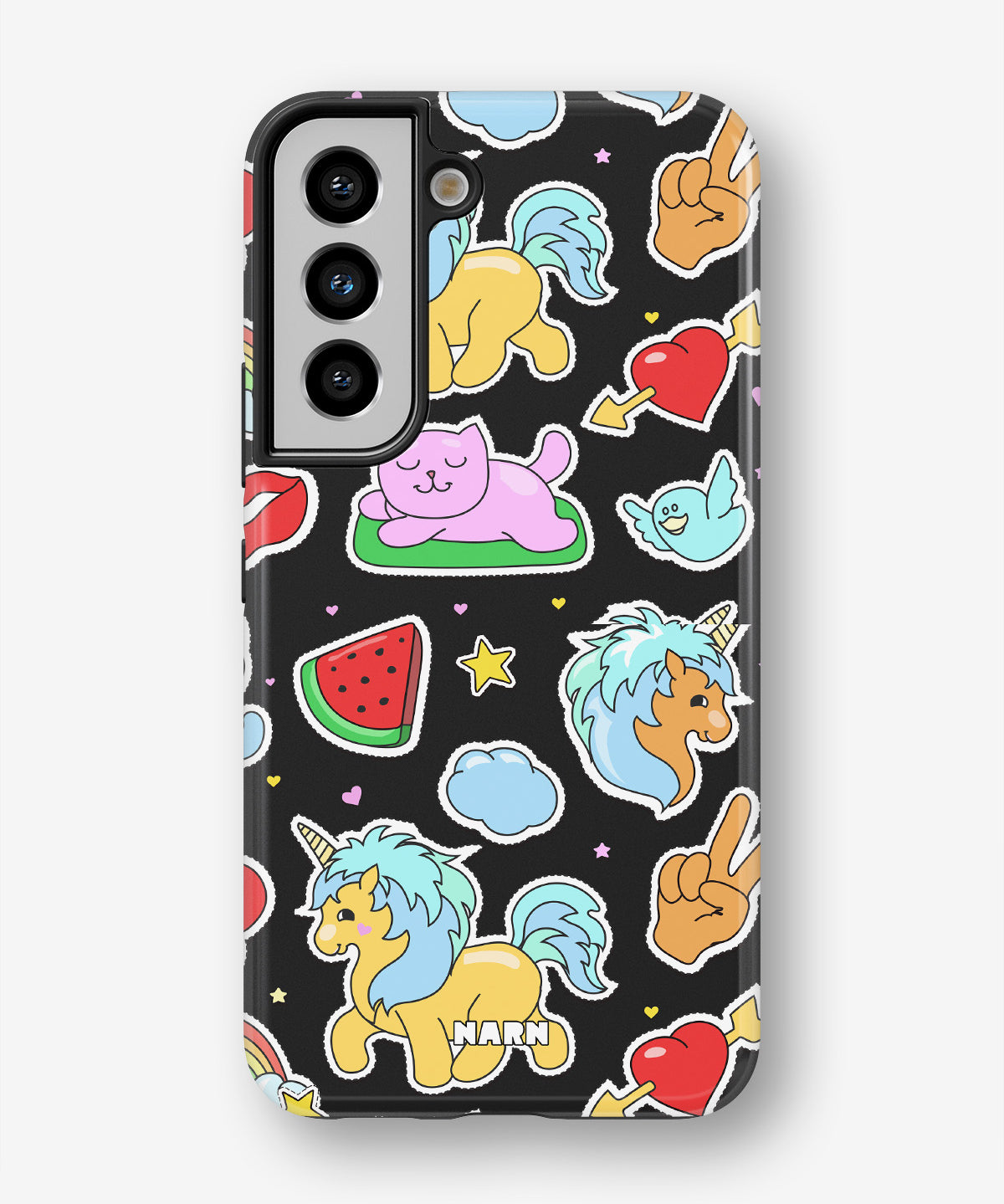 Samsung Galaxy S21 FE Tough Case – Cute Stickers - View 1
