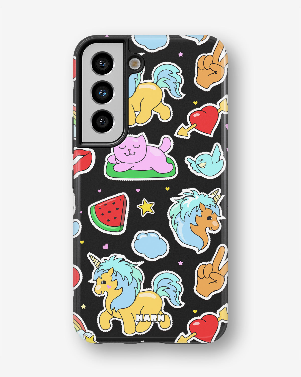 Samsung Galaxy S21 FE Tough Case – Cute Stickers - View 1