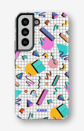Samsung Galaxy S21 FE Tough Case – 80s Memphis - View 1