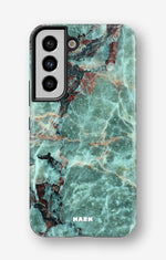 Samsung Galaxy S21 FE Tough Case – Green Marble - View 1