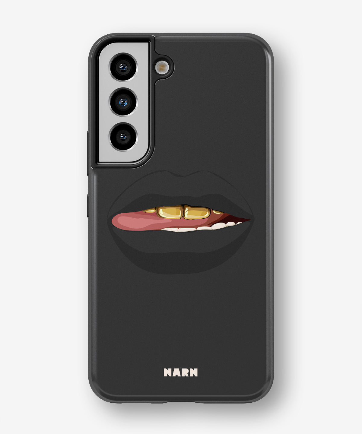 Samsung Galaxy S21 FE Tough Case – Golden Lips - View 1