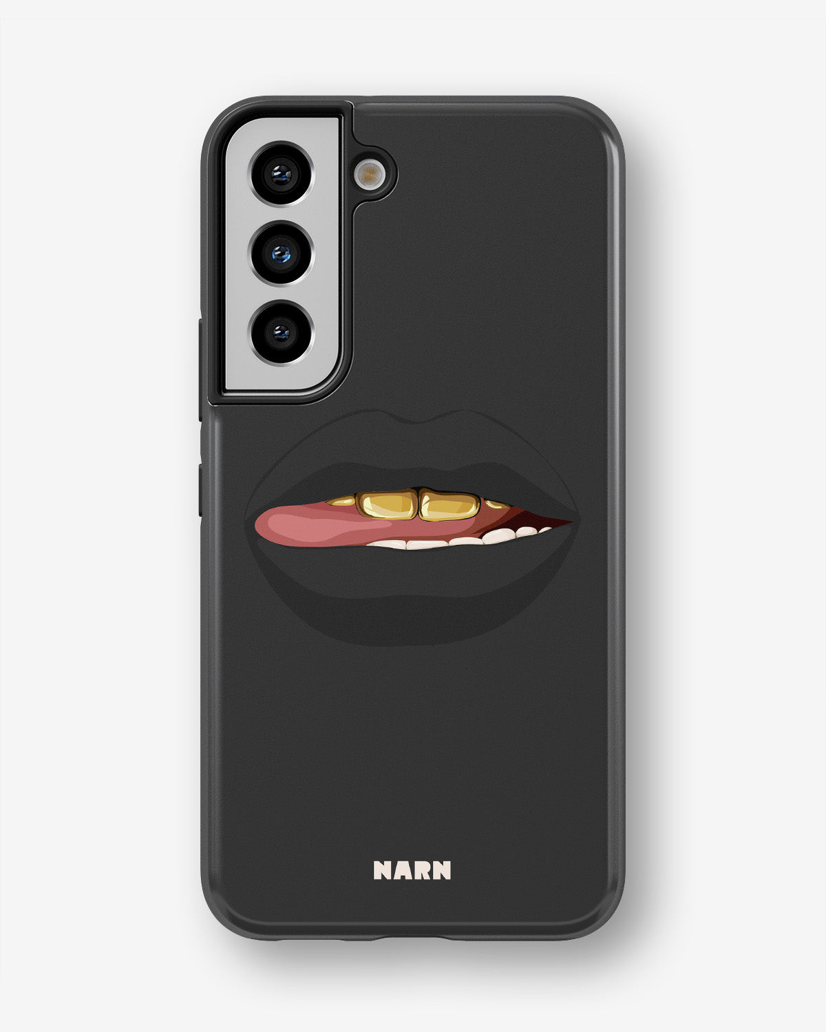 Samsung Galaxy S21 FE Tough Case – Golden Lips - View 1
