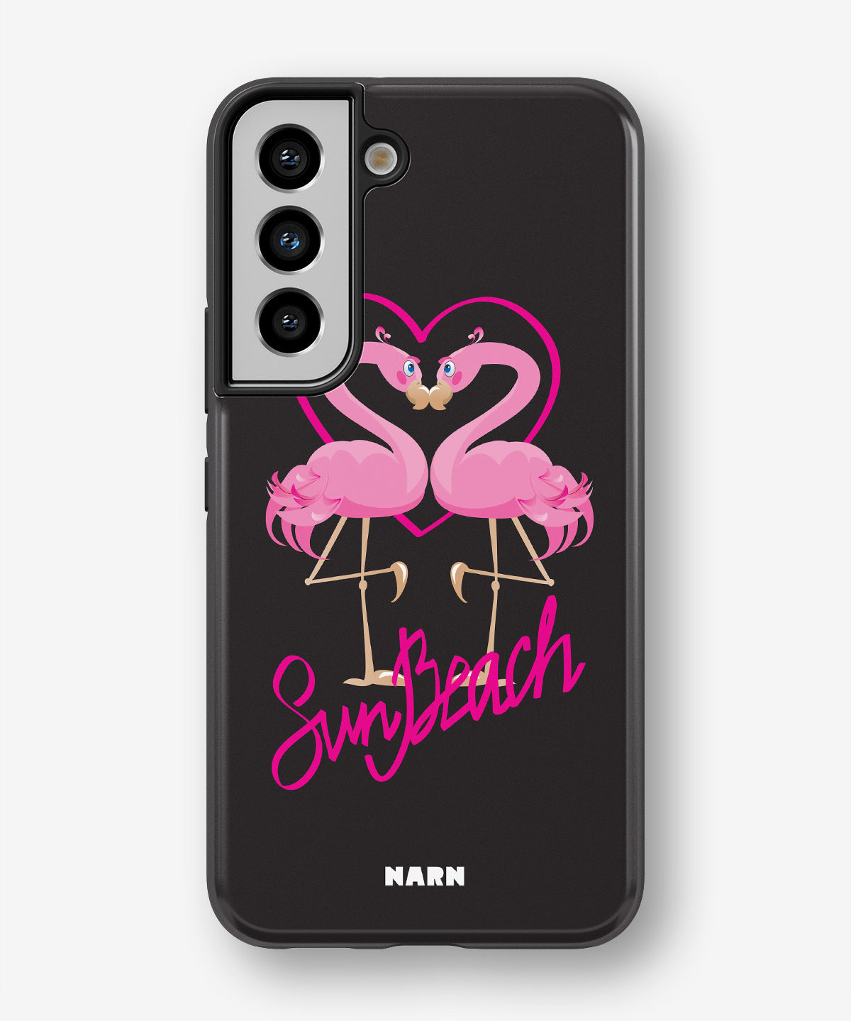 Samsung Galaxy S21 FE Tough Case – Beach Flamingo - View 1