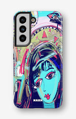 Samsung Galaxy S21 FE Tough Case – Abstract Cat - View 1
