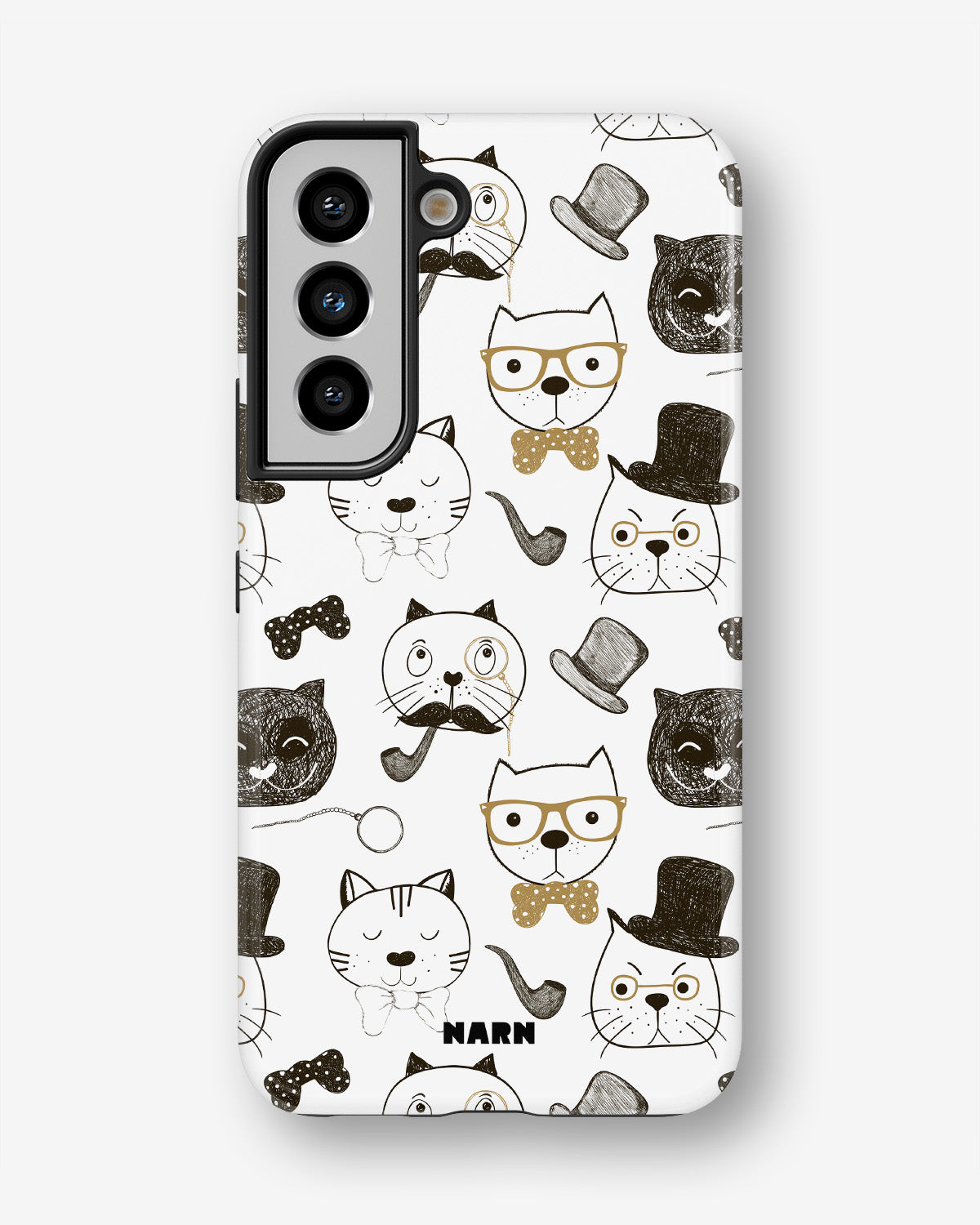 Samsung Galaxy S21 FE Tough Case – Cartoon Cats - View 1
