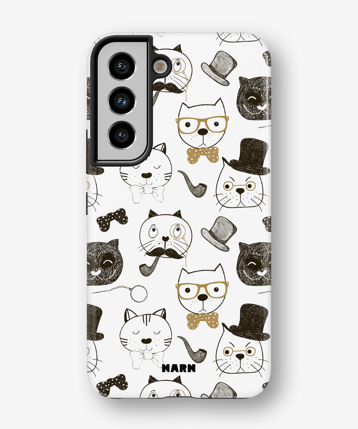 Samsung Galaxy S21 FE Tough Case – Cartoon Cats - View 1