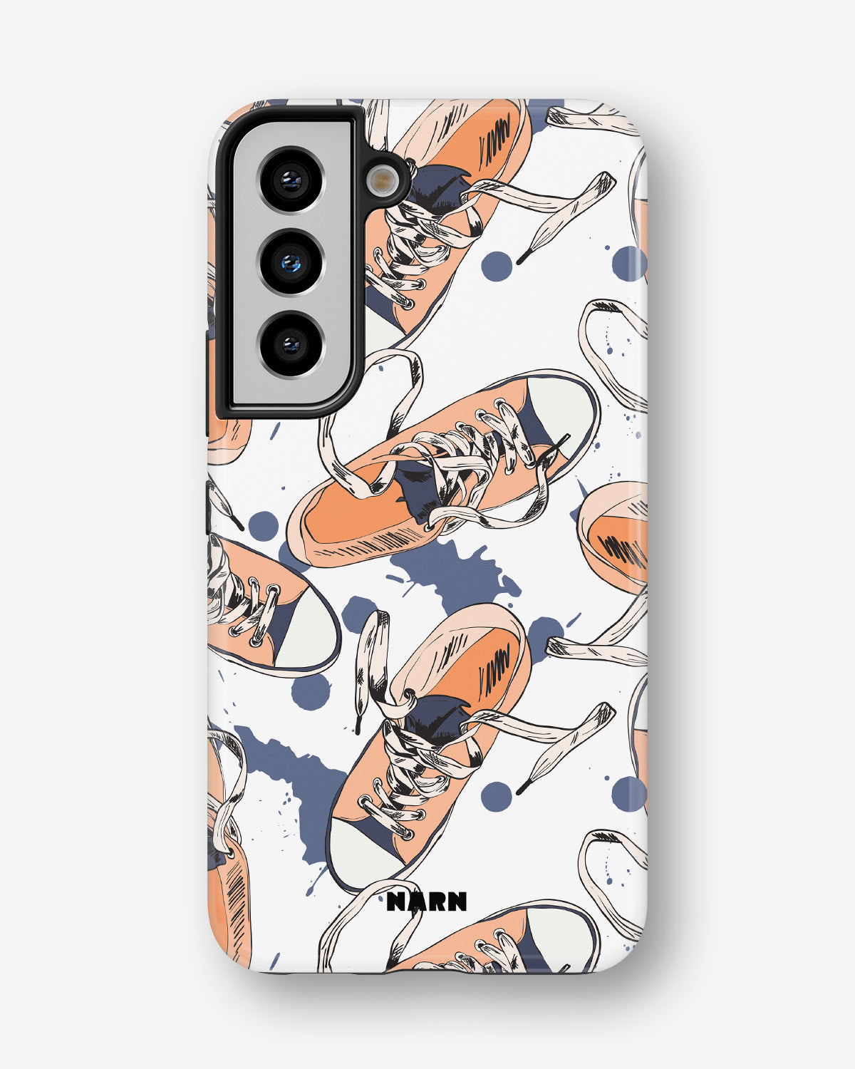 Samsung Galaxy S21 FE Tough Case – Apricot Sneakers - View 1