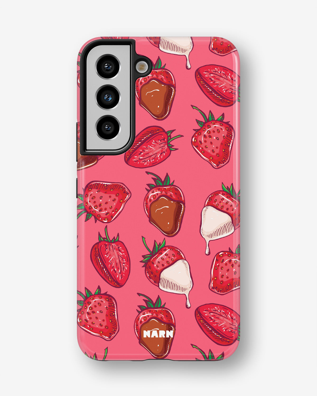 Samsung Galaxy S21 FE Tough Case – Strawberry Chocolate - View 1