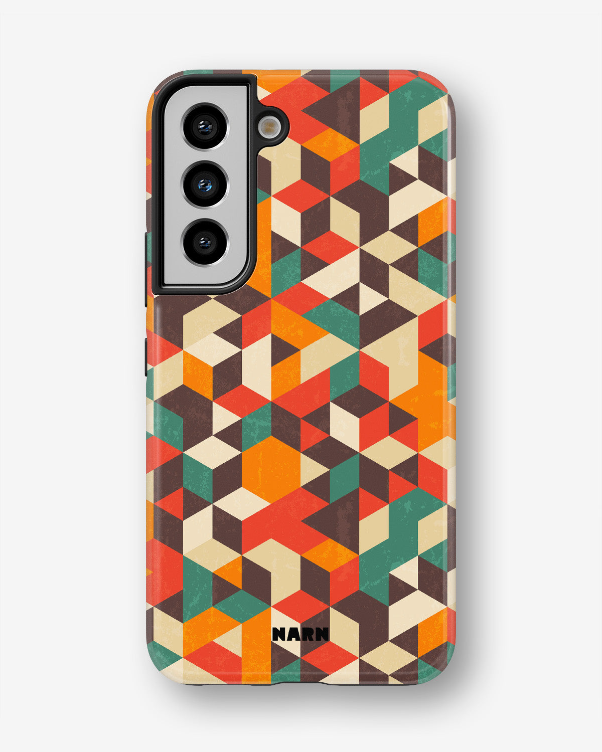 Samsung Galaxy S21 FE Tough Case – Retro Geometric - View 1