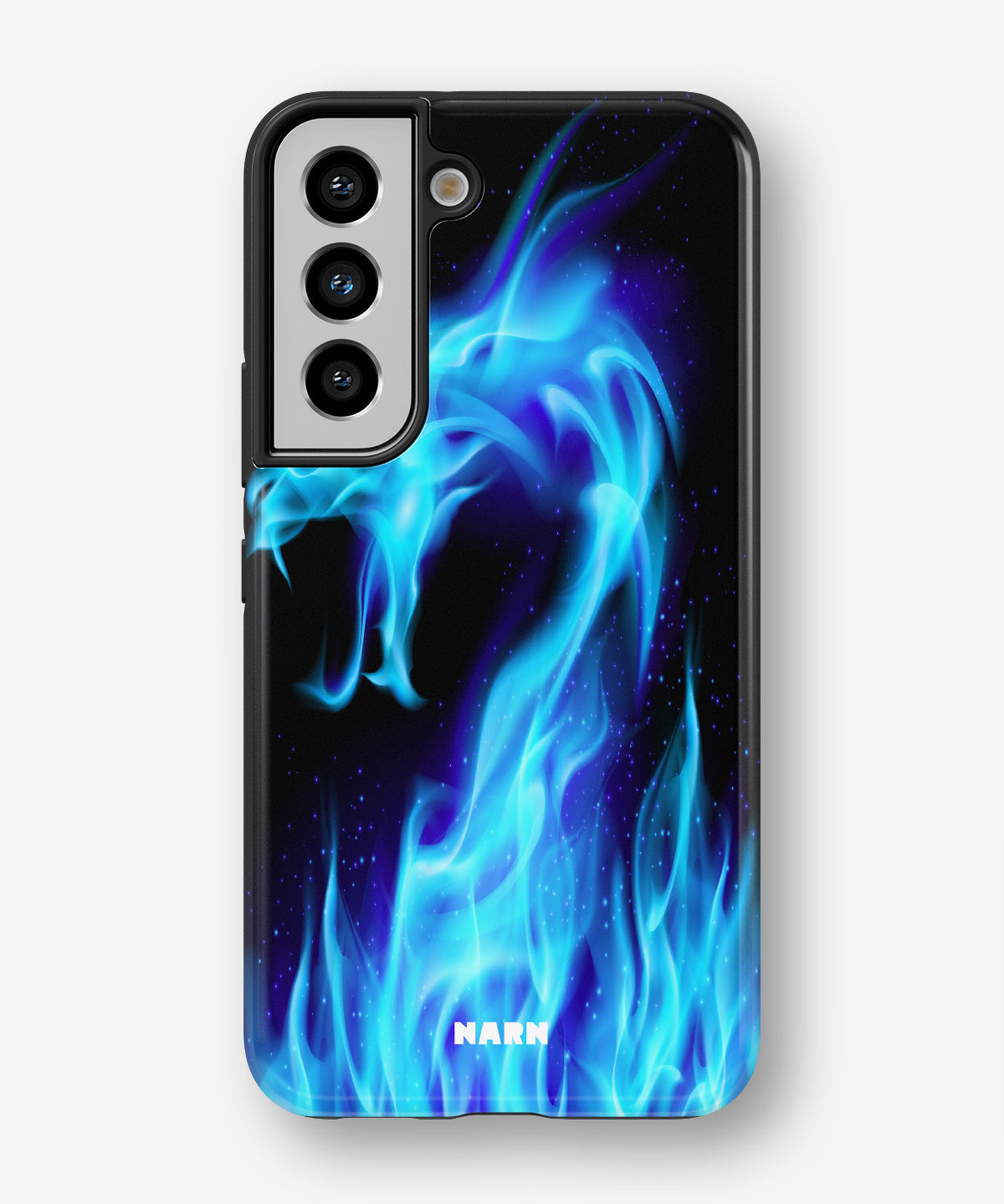 Samsung Galaxy S21 FE Tough Case – Blue Flames Dragon - View 1