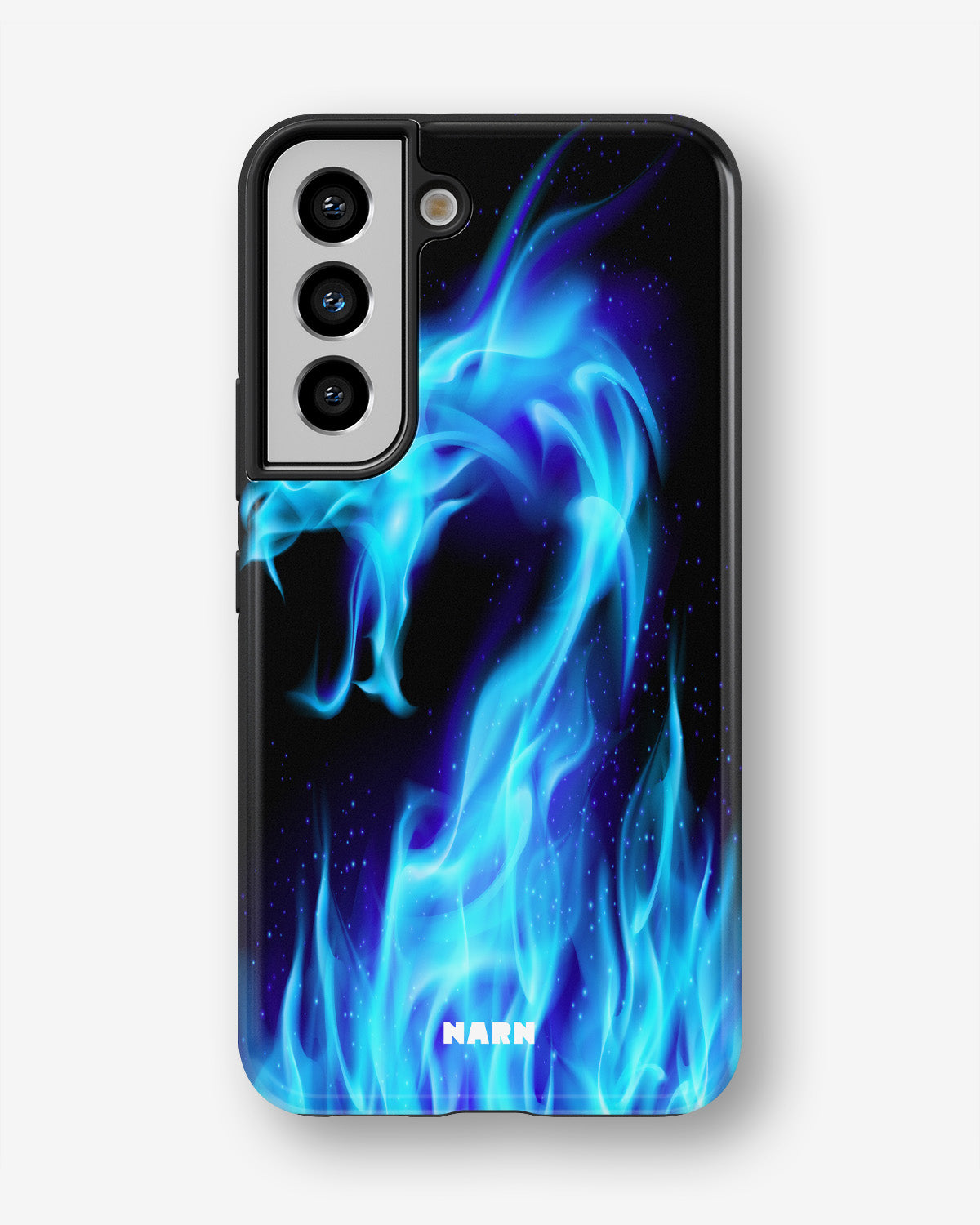 Samsung Galaxy S21 FE Tough Case – Blue Flames Dragon - View 1